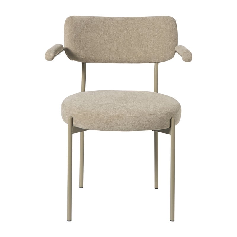 Eetkamerstoel Elvis - beige - 79x57x52 cm