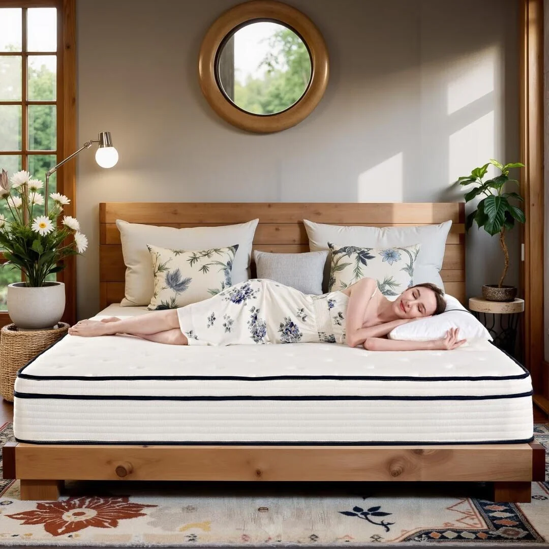 12 inch Medium Euro Top Gel Memory Foam Independent Bagged Spring Mattress in a Box