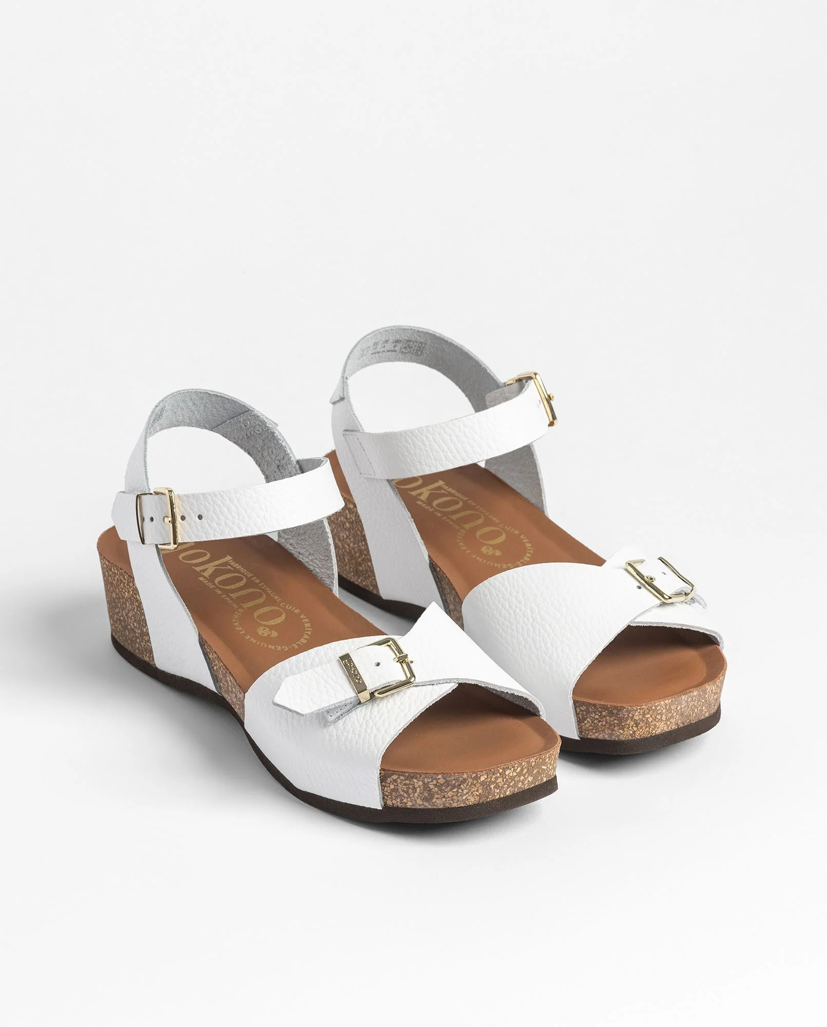 Sandalia cuña BOGO-263 blanco