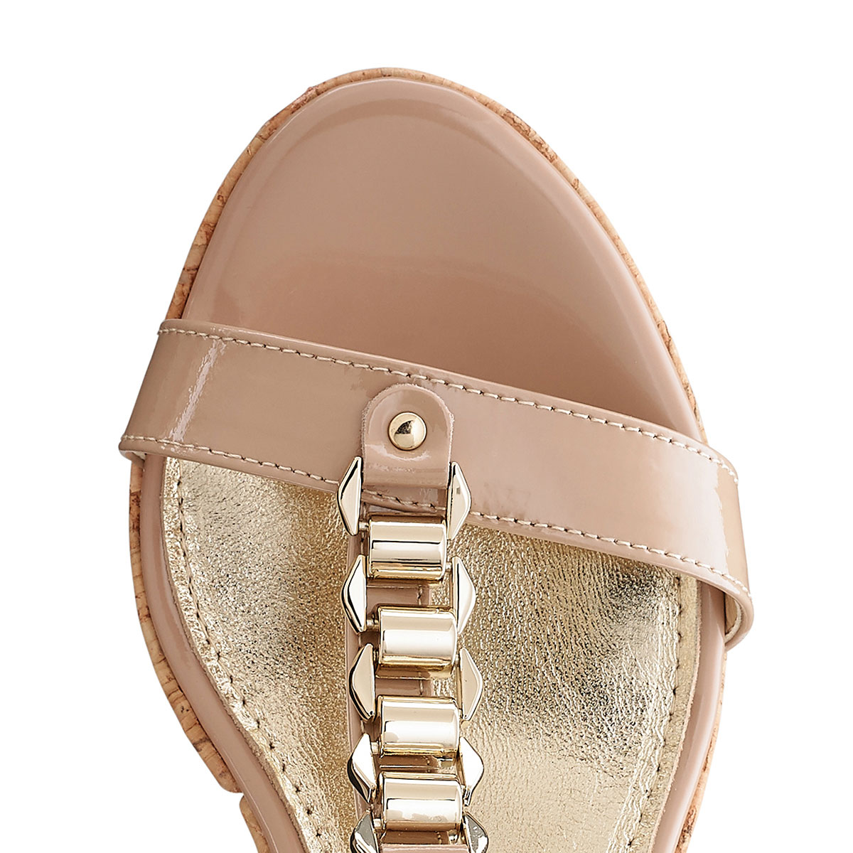 Russell & Bromley TRIUMPH Gold Trim Wedge