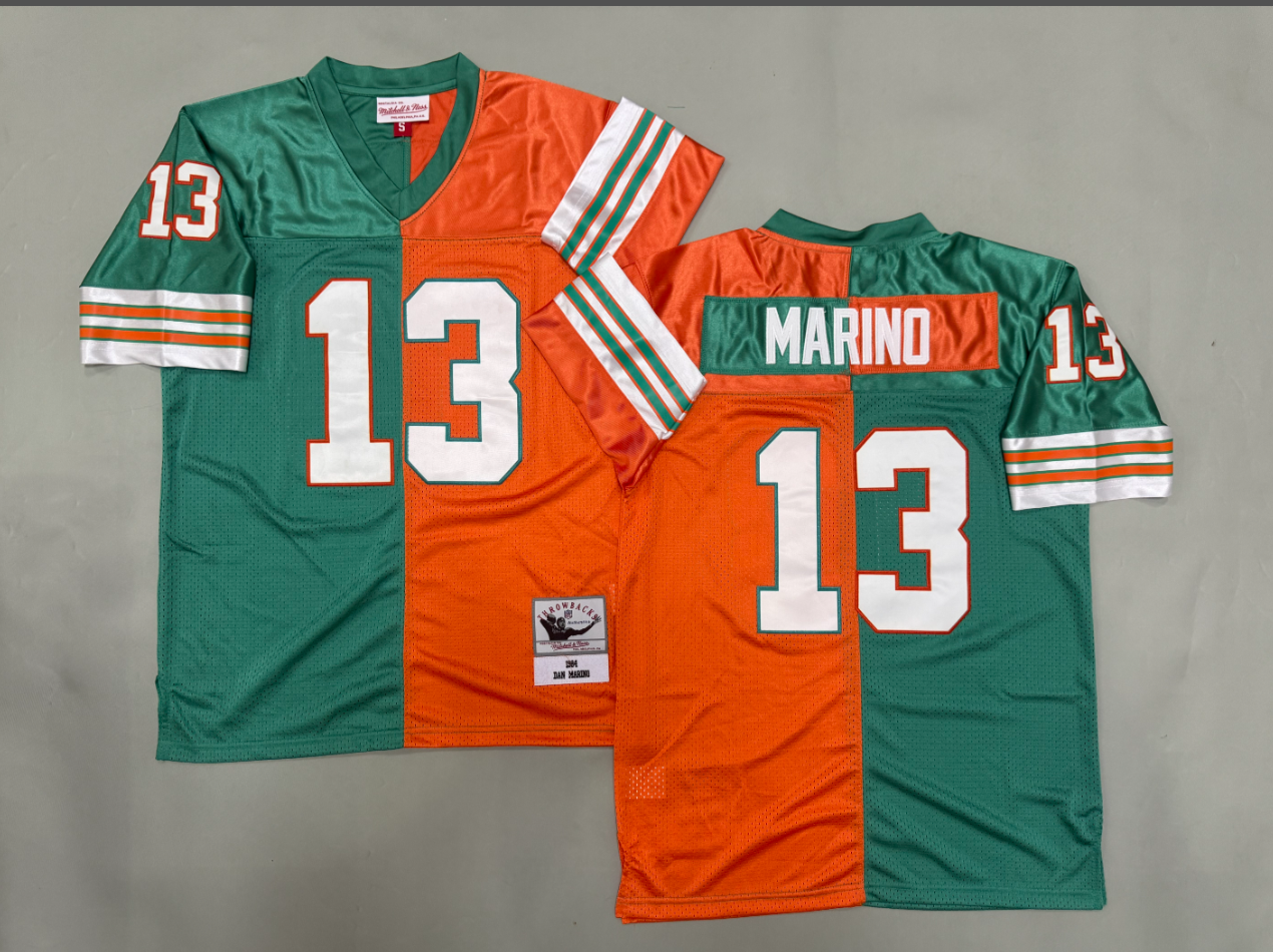 Dan Marino Miami Dolphins Authentic Split Throwback Retired Player Jersey