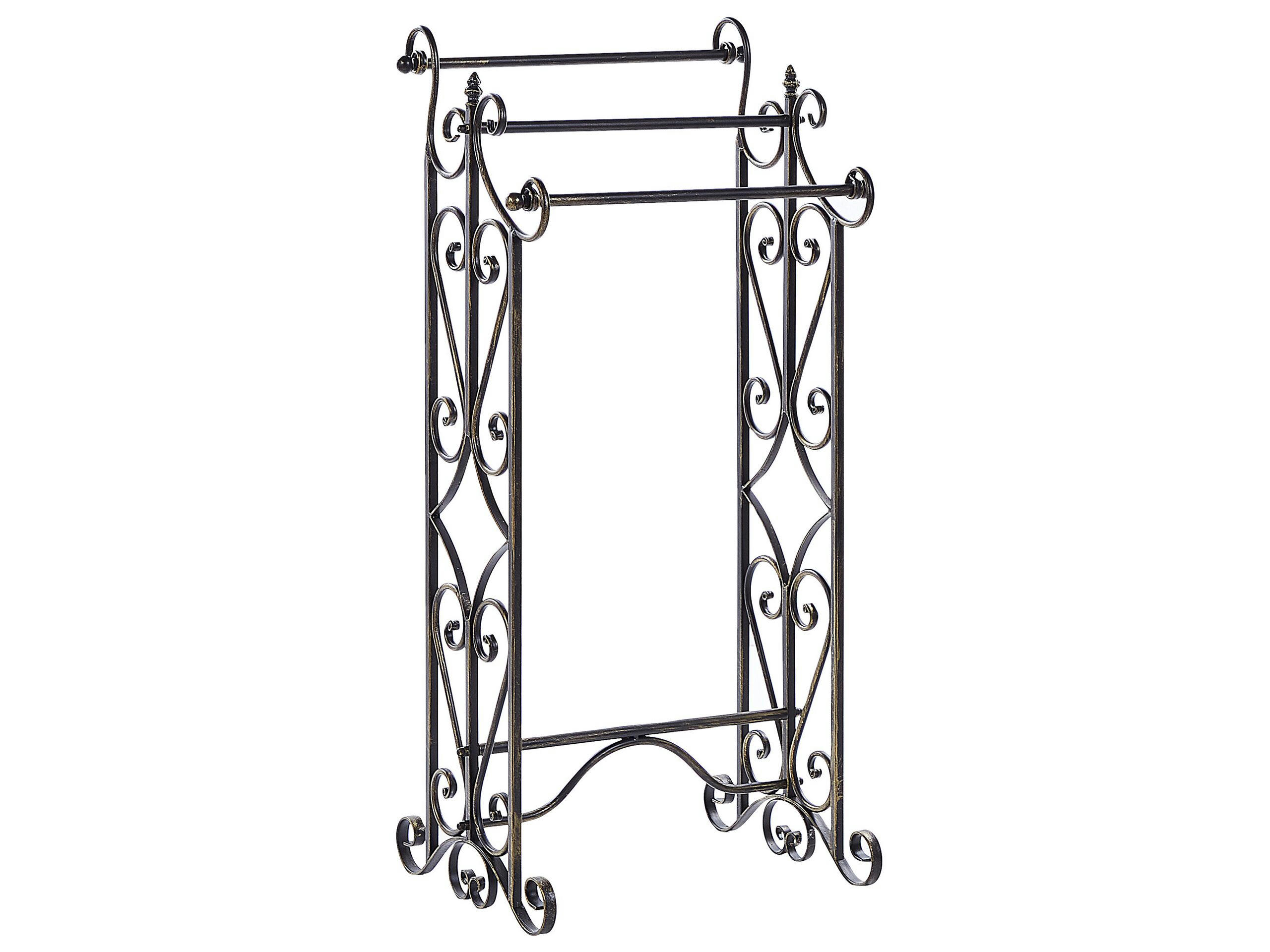 CHILLAN - Porte-serviettes 45 x 90 cm noir