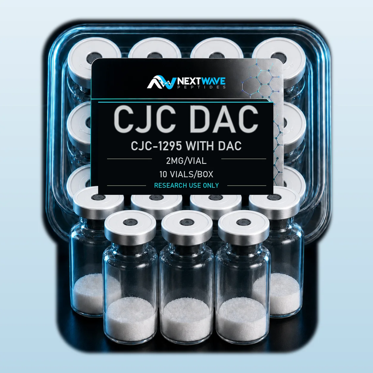 Growth Hormone-Releasing Hormone Analog (CJC-1295 with DAC) - 2mg, 10 Vials | NextWave Peptides