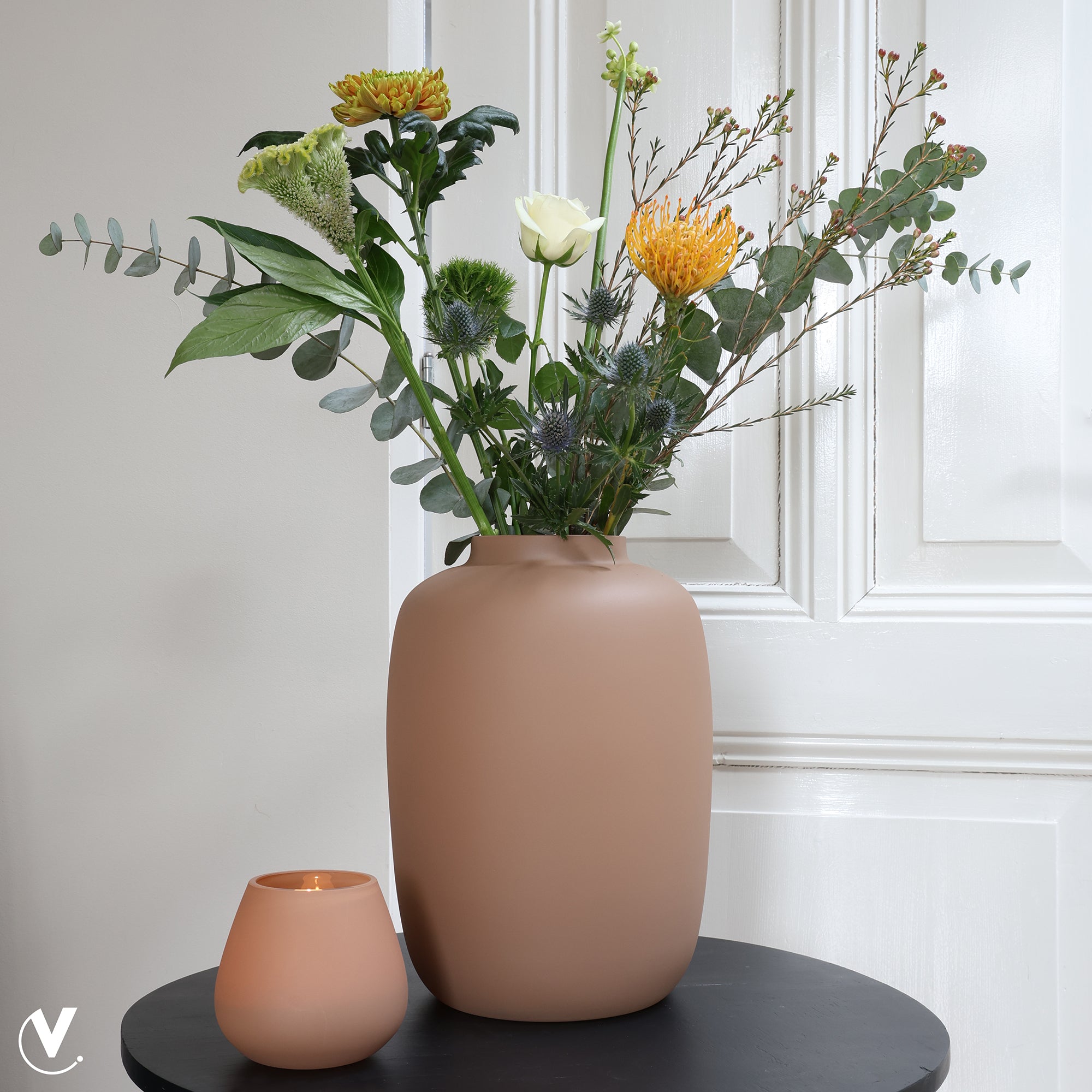 Vase The World - Artic S sand Ø21 x H29 cm