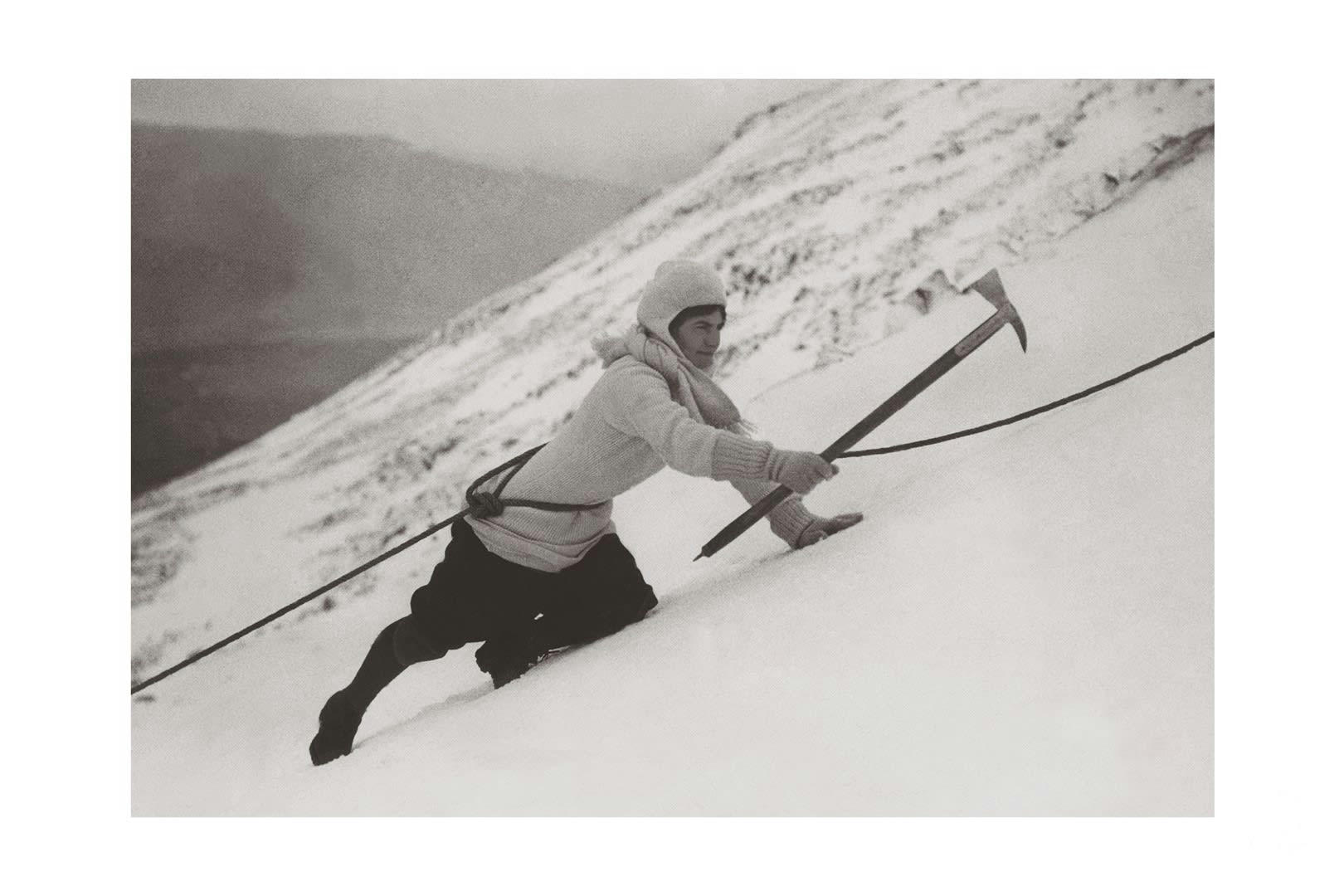 MONTAGNE - Photo ancienne noir et blanc montagne n°103 alu 30x45cm