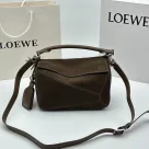 Loewe Small Grained Nubuck Leather Featherlight Puzzle Bag