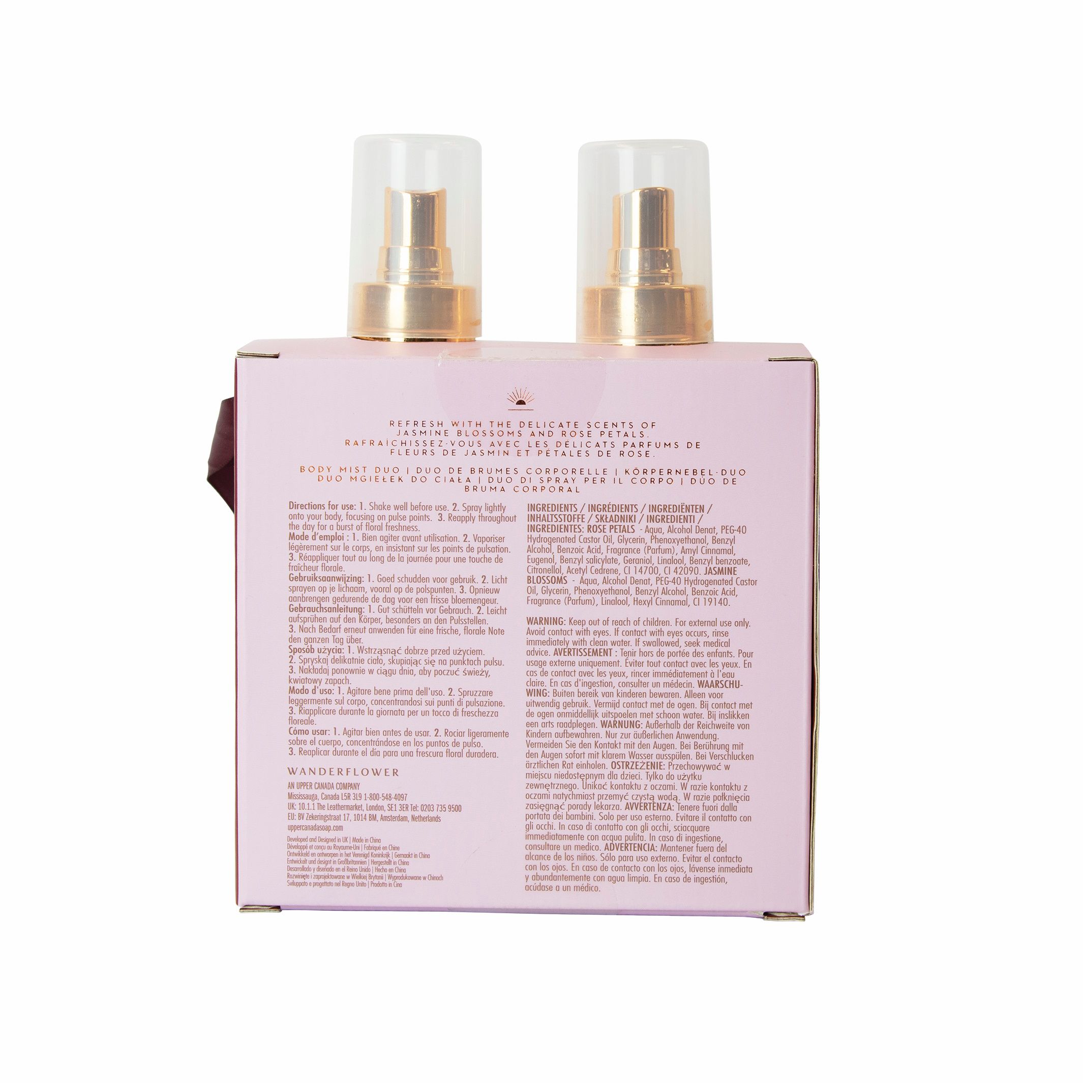Wanderflower Body Mist Duo Gift Set 2x 100ml
