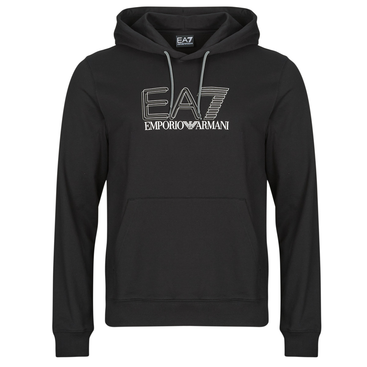 Emporio Armani EA7 - TRAIN VISIBILITY M HOODIE RN COFT - Black / White