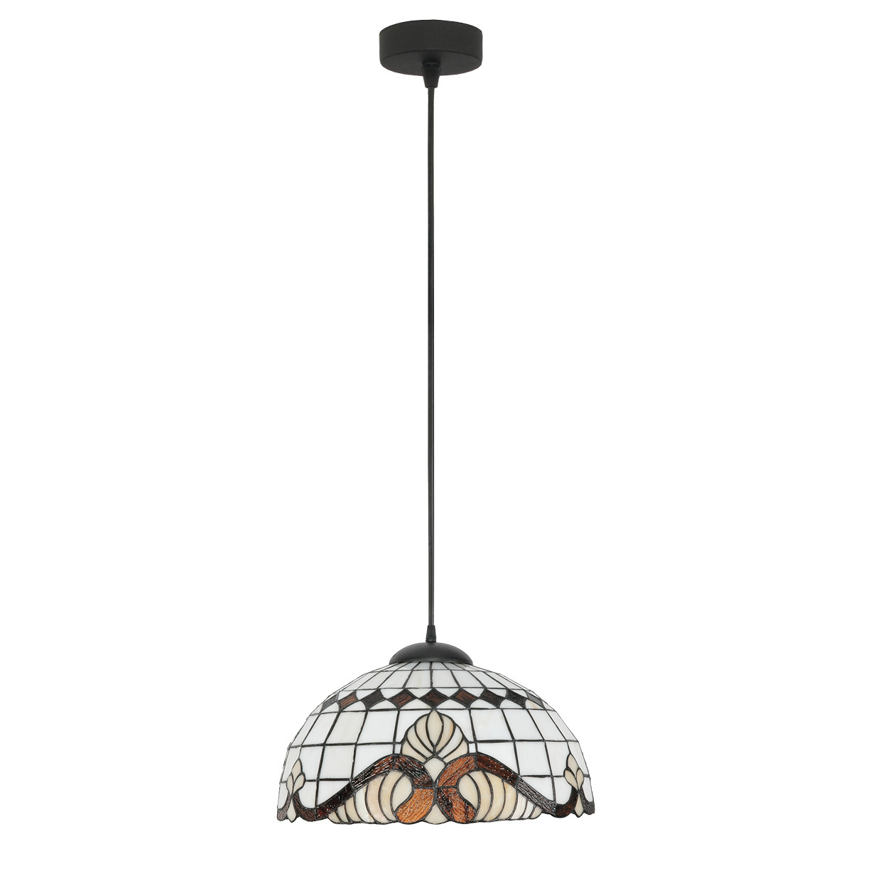 Lampa wisząca sufitowa EDYLIT zwis vintage retro LED 1xE27 WIT 15-094Z