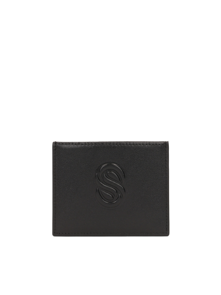 Leather card case with KAZAR STUDIO logo