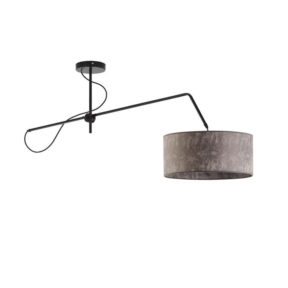 Designerska Lampa wisząca RIO Czarny - Szary Melanż (Beton)