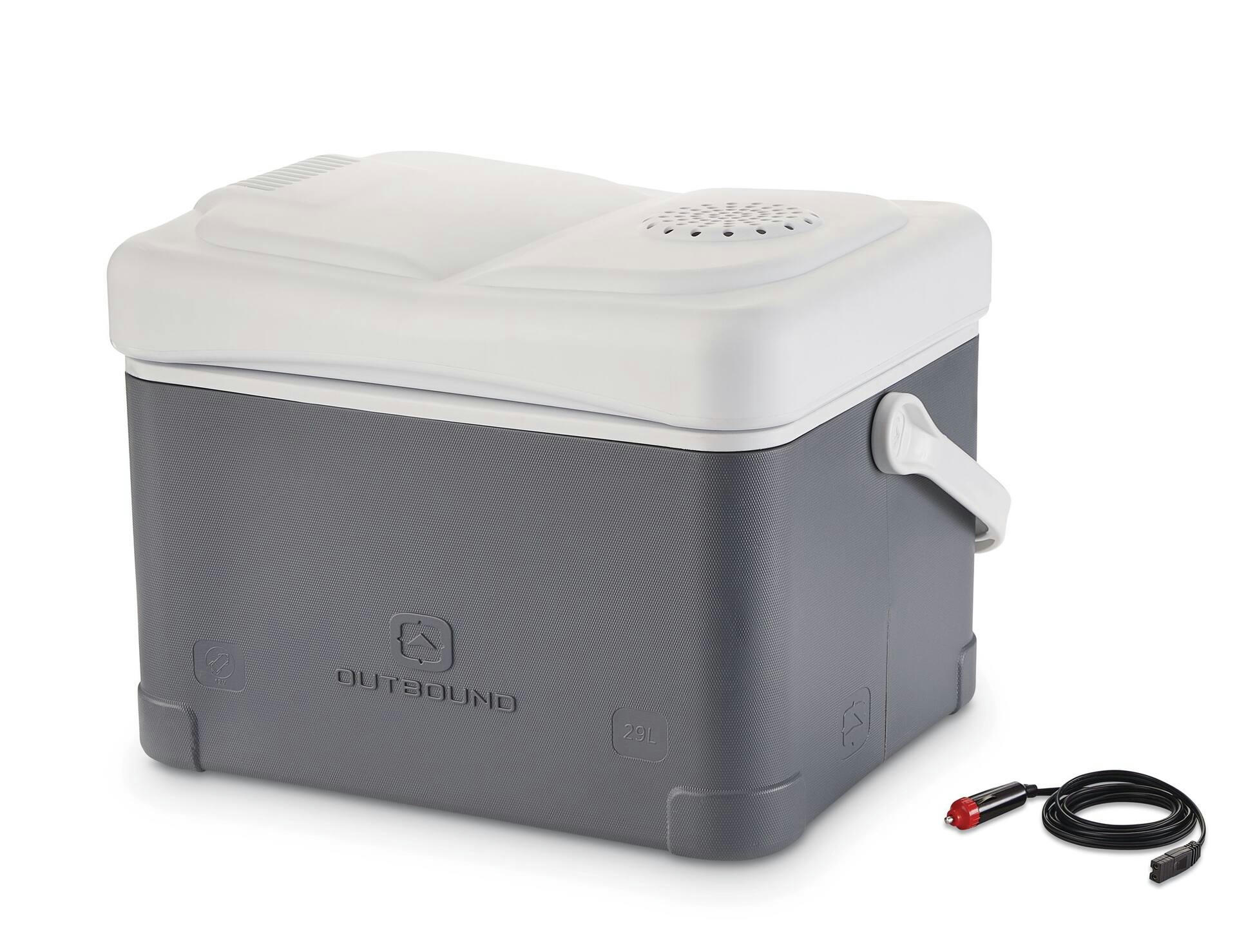 Outbound Powered Cooler with 12V Plug, 29-L, Grey