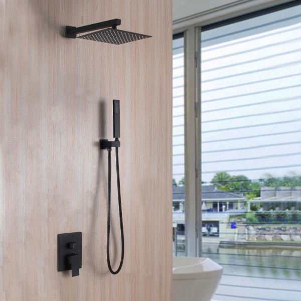 Zestaw prysznicowy WEZER PRO17B-02-BLACK