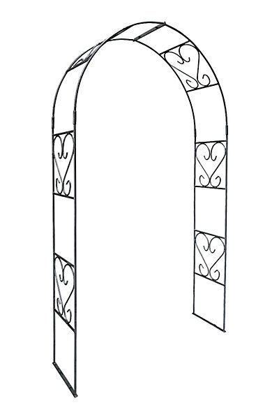 Arche de jardin CLARA - 120 cm- revêtement en poudre noir