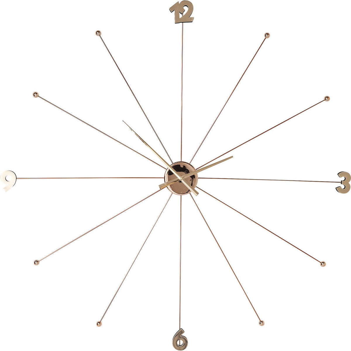 Kare Design Wandklok Like Umbrella roze goud