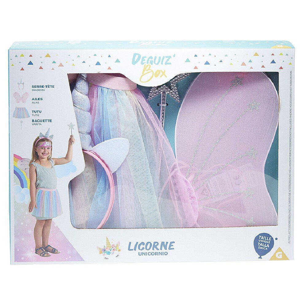 Deguiz'box déguisement fille licorne tutu - Taille unique