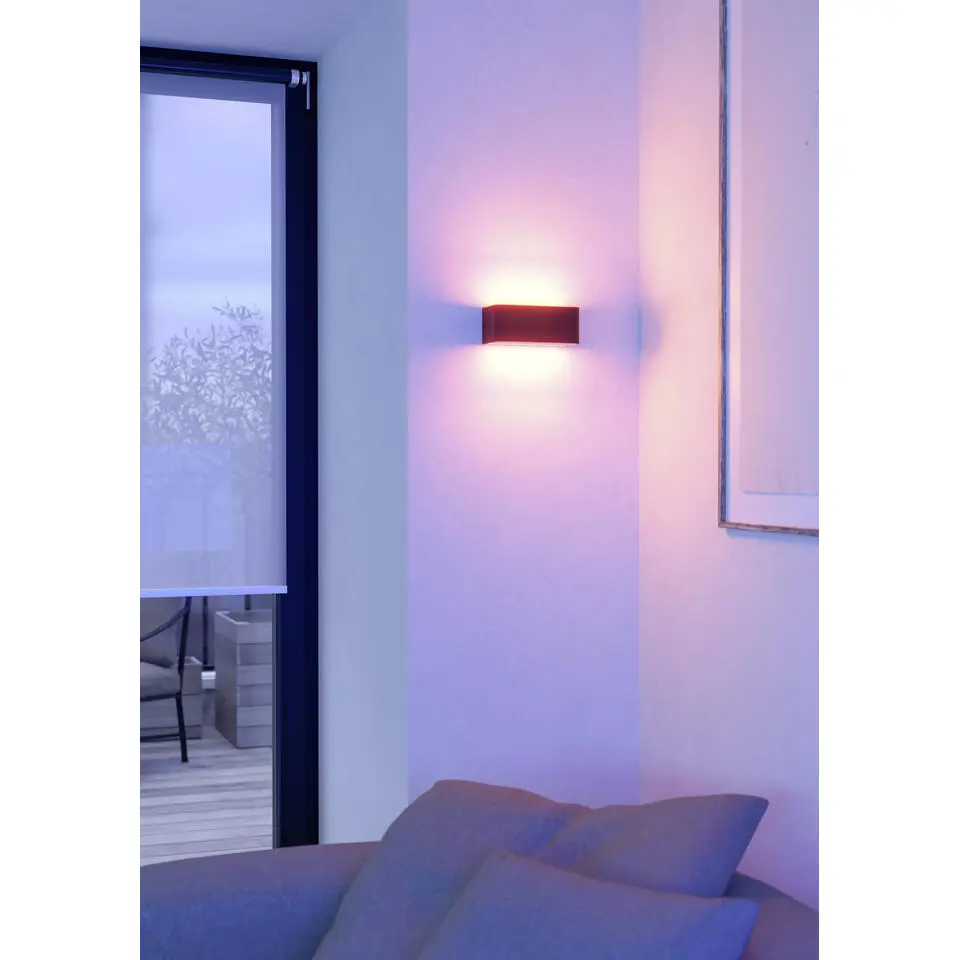 EGLO connect.z Sania-Z Wandlamp - 20 cm - Zwart - RGB - Zigbee