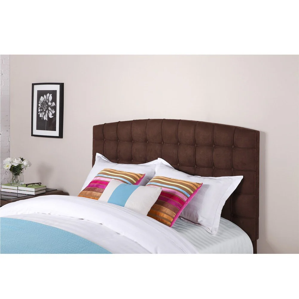 Dorel Living Torino Brown Tufted Headboard