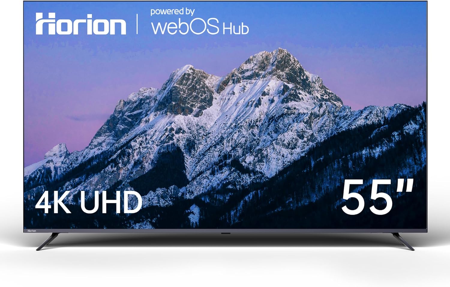 HORION 55 inch Smart TV, 4K UHD LED TV with WebOS 22, Ultra Slim Television with Mega Contrast, HDR10, Dolby Audio - Streaming Live, Bluetooth, Hdmi, WiFi ((P6D Series)