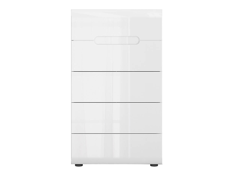 Komoda Azteca Trio 60 cm z 5 szuflamami biały połysk