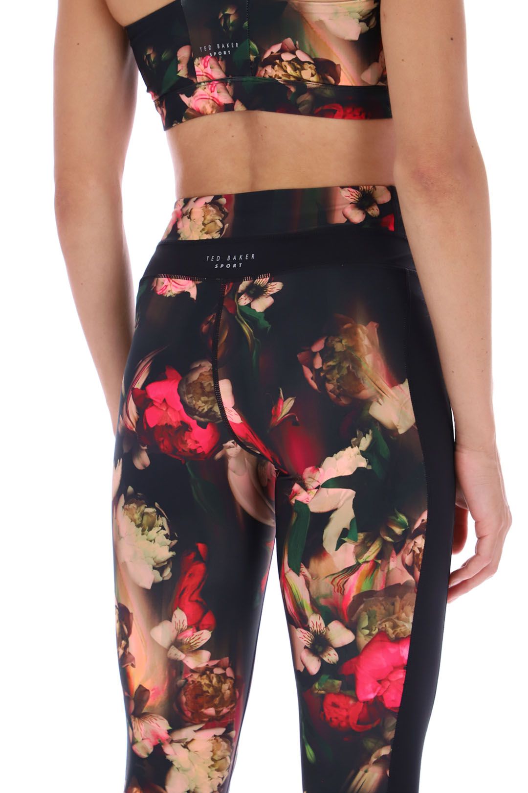 Ted Baker Tb Sport Penelope Floral Mid Impact Leggings Orchid Print