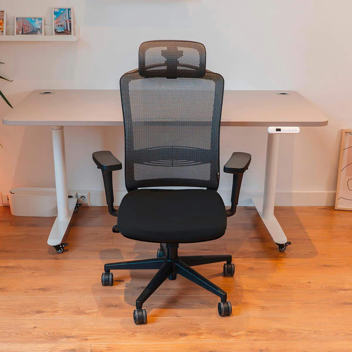 LAMA - Chaise ergonomique de bureau noire