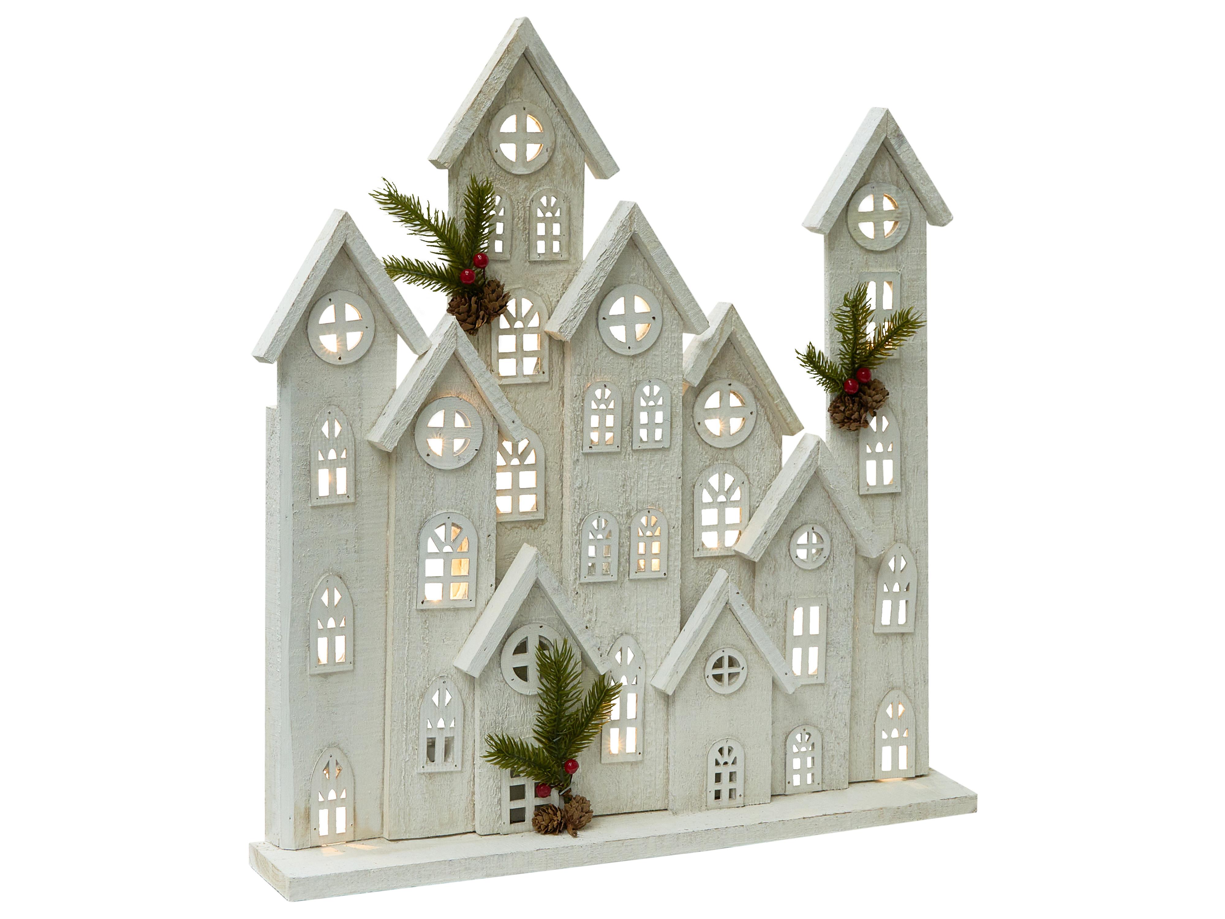 Christmas Decoration LED MAAVESI House 53 cm White