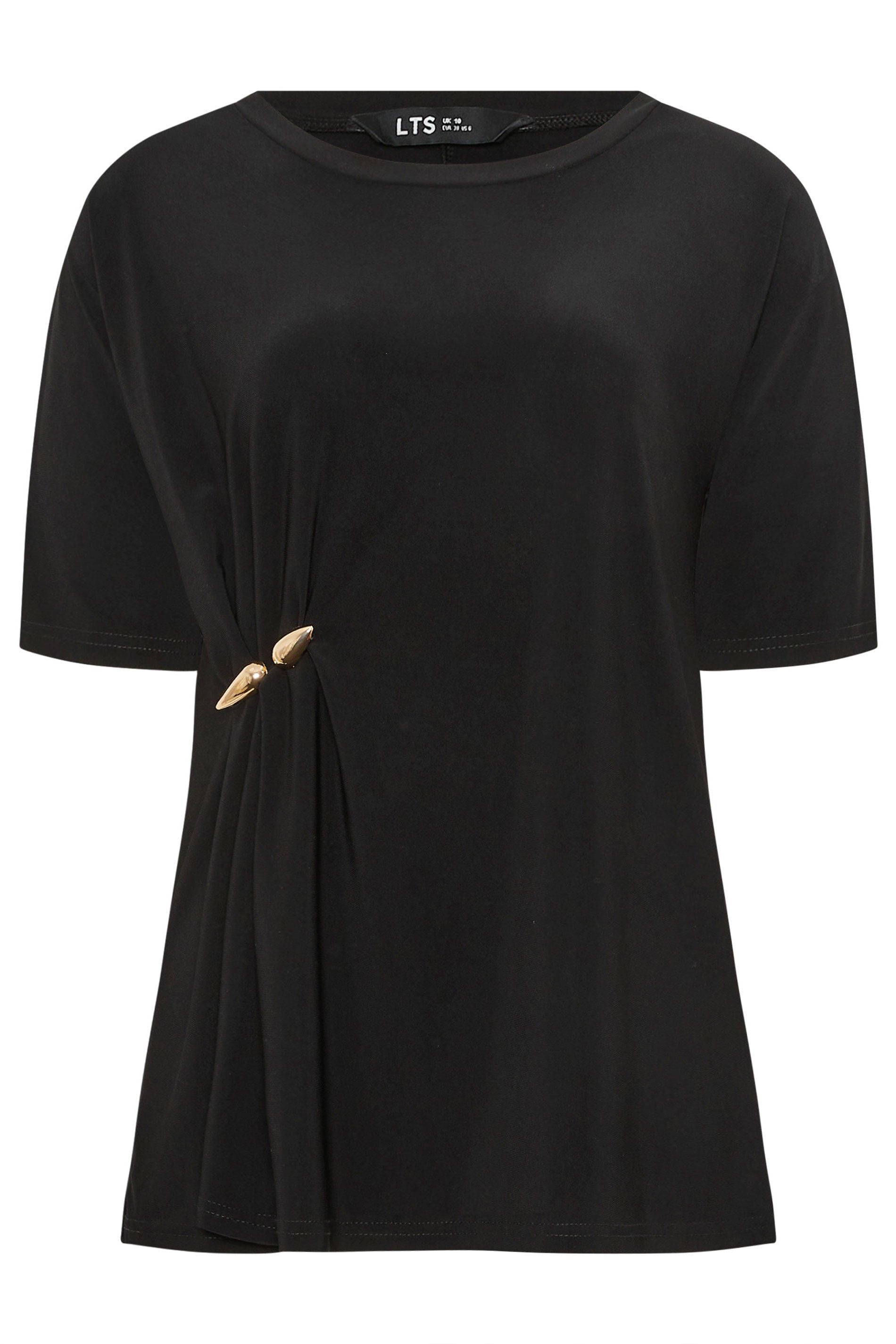 Long Tall Sally Tall Metal Detail Oversized T-Shirt
