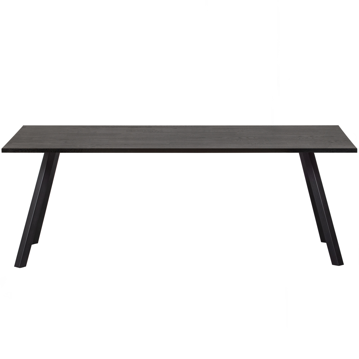 WOOOD tafel met 2-stand poot Tablo - Eiken/Metaal - Zwart - 75x160x90