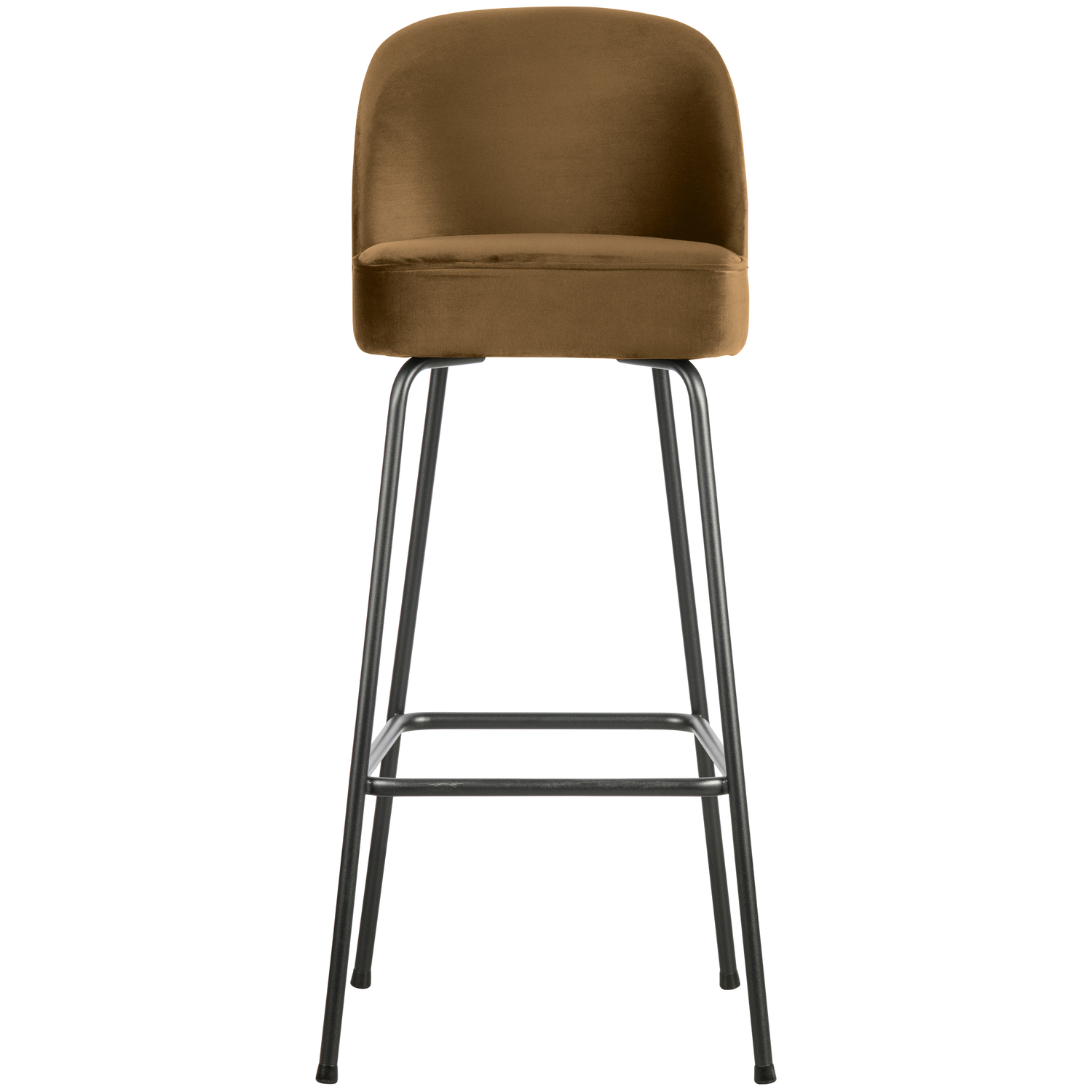 WOOOD barstoel Vogue - Velvet - Honing Geel - 103x50x55