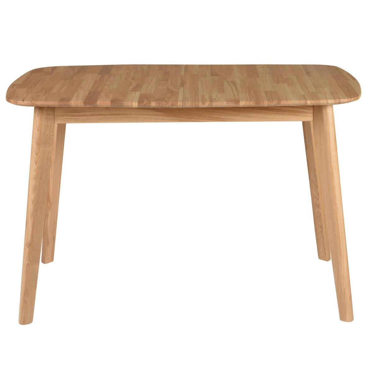 PERCY - Table repas 120 cm chêne avec allonge Percy