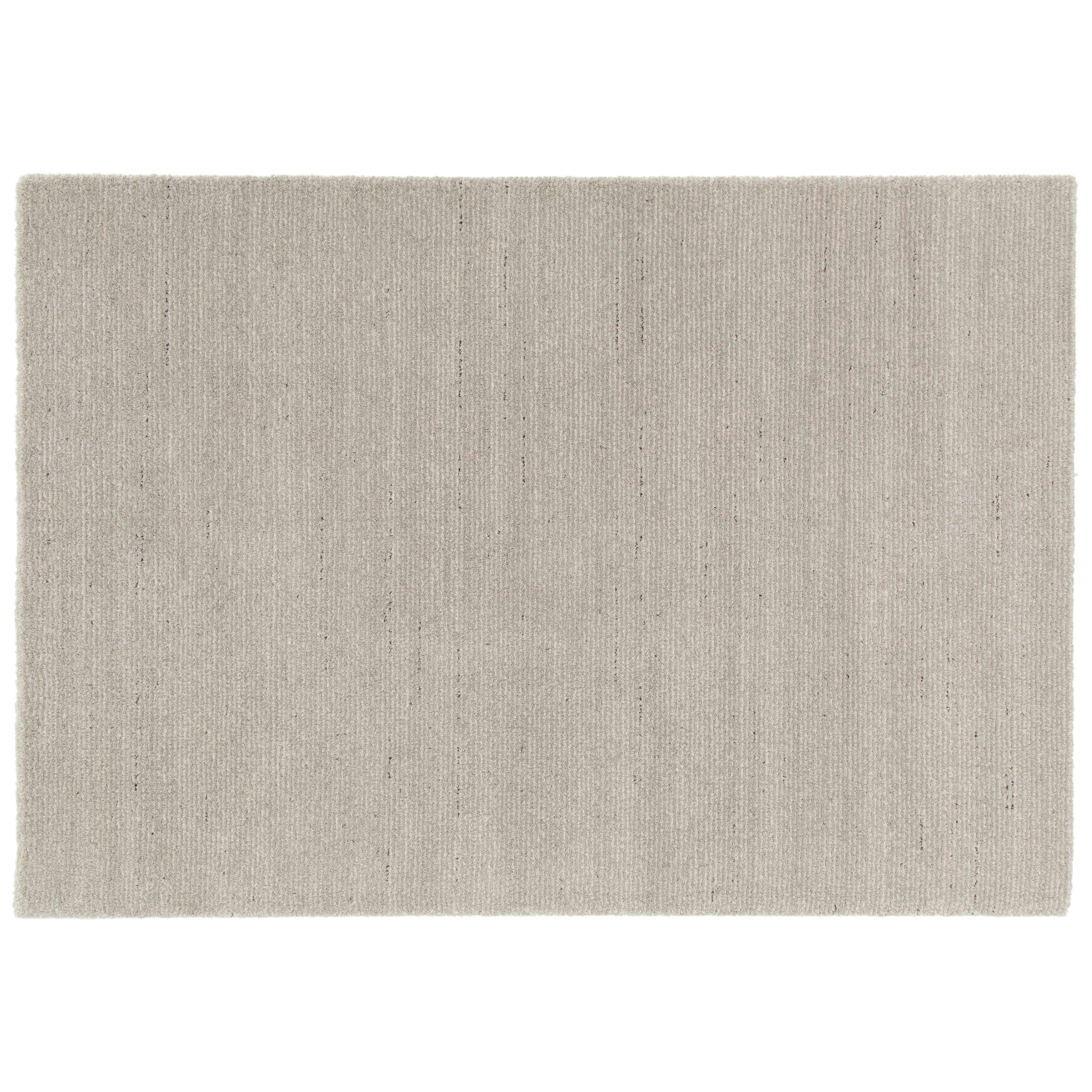 MANAE - Tapis rectangulaire en polypropylène gris clair 160 x 230 cm