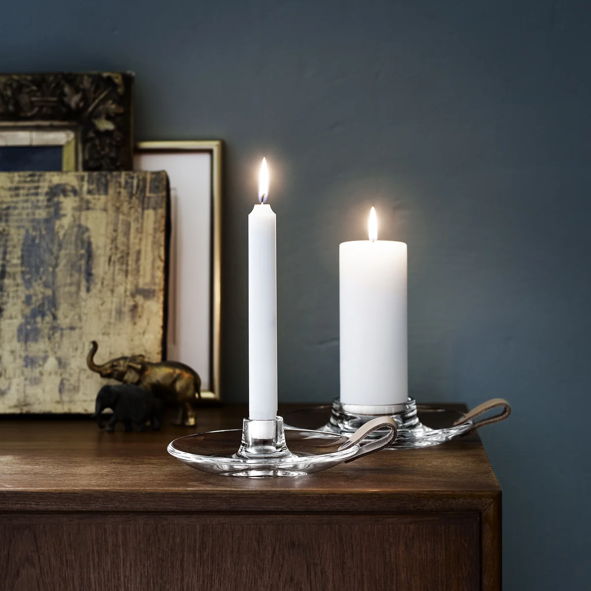 Holmegaard - Design with light Kerzenhalter, klar, Stabkerze