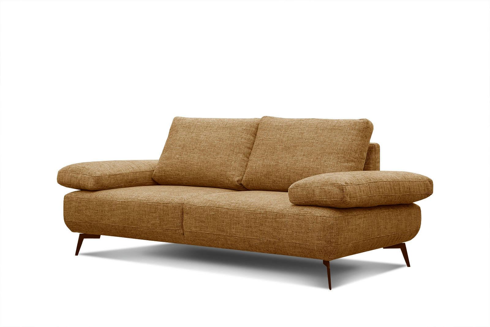 MELLO - Canapé droit 3 places tissu ambre