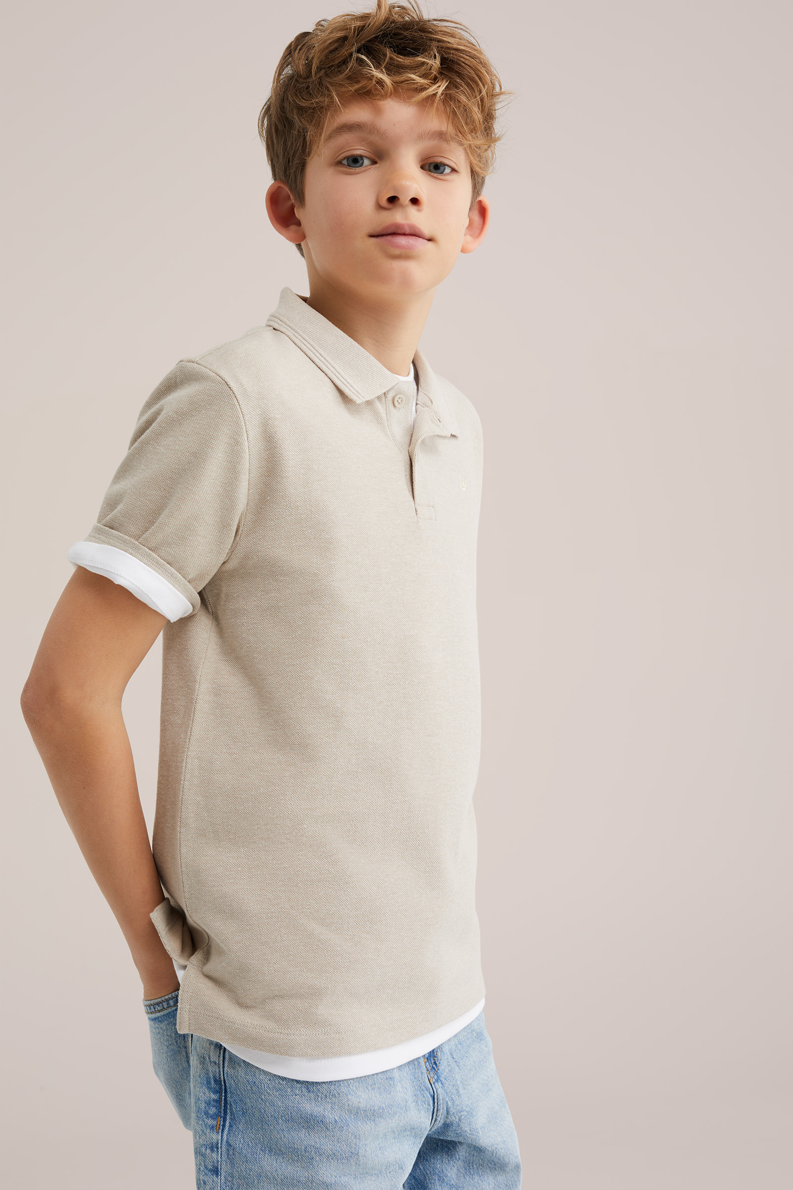 Jongens polo met embroidery