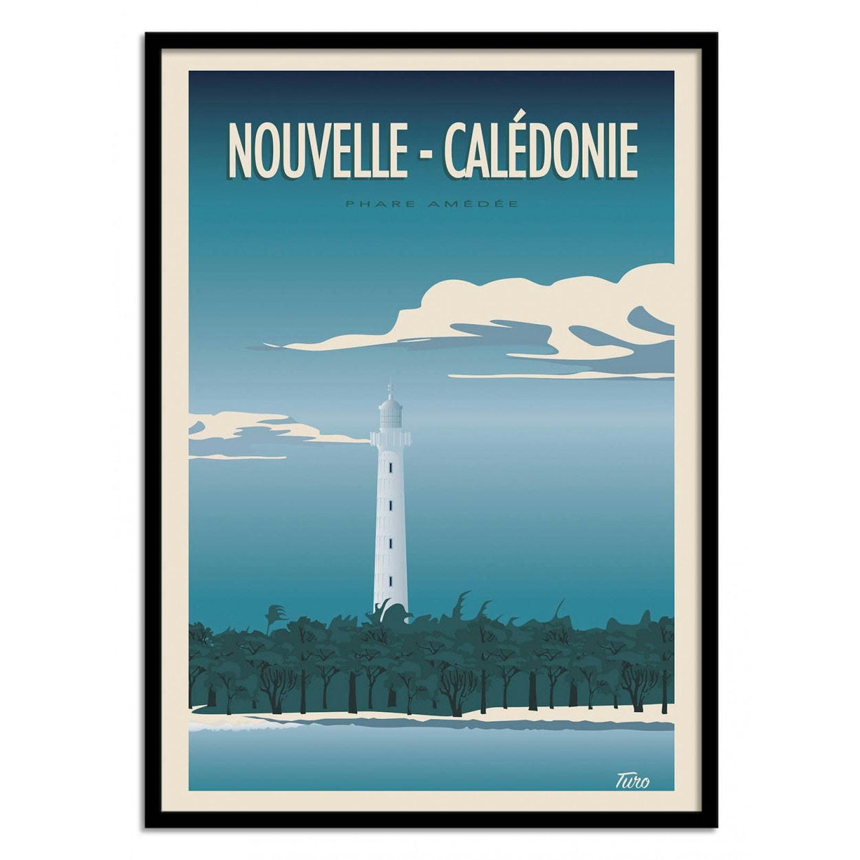TUROMEMORIESSTUDIO - NOUVELLE CALÉDONIE - TURO - Affiche d'art 50 x 70 cm