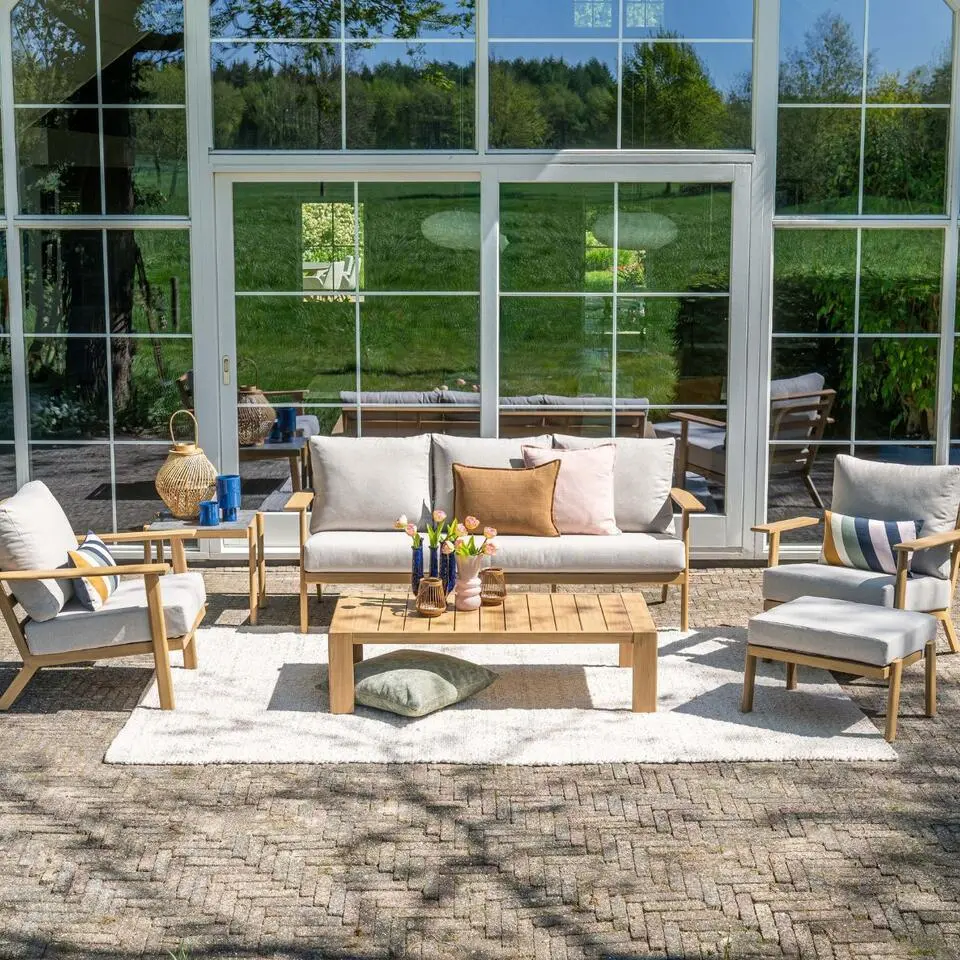 Garden Impressions Ariana loungeset 5-delig - natural teaklook