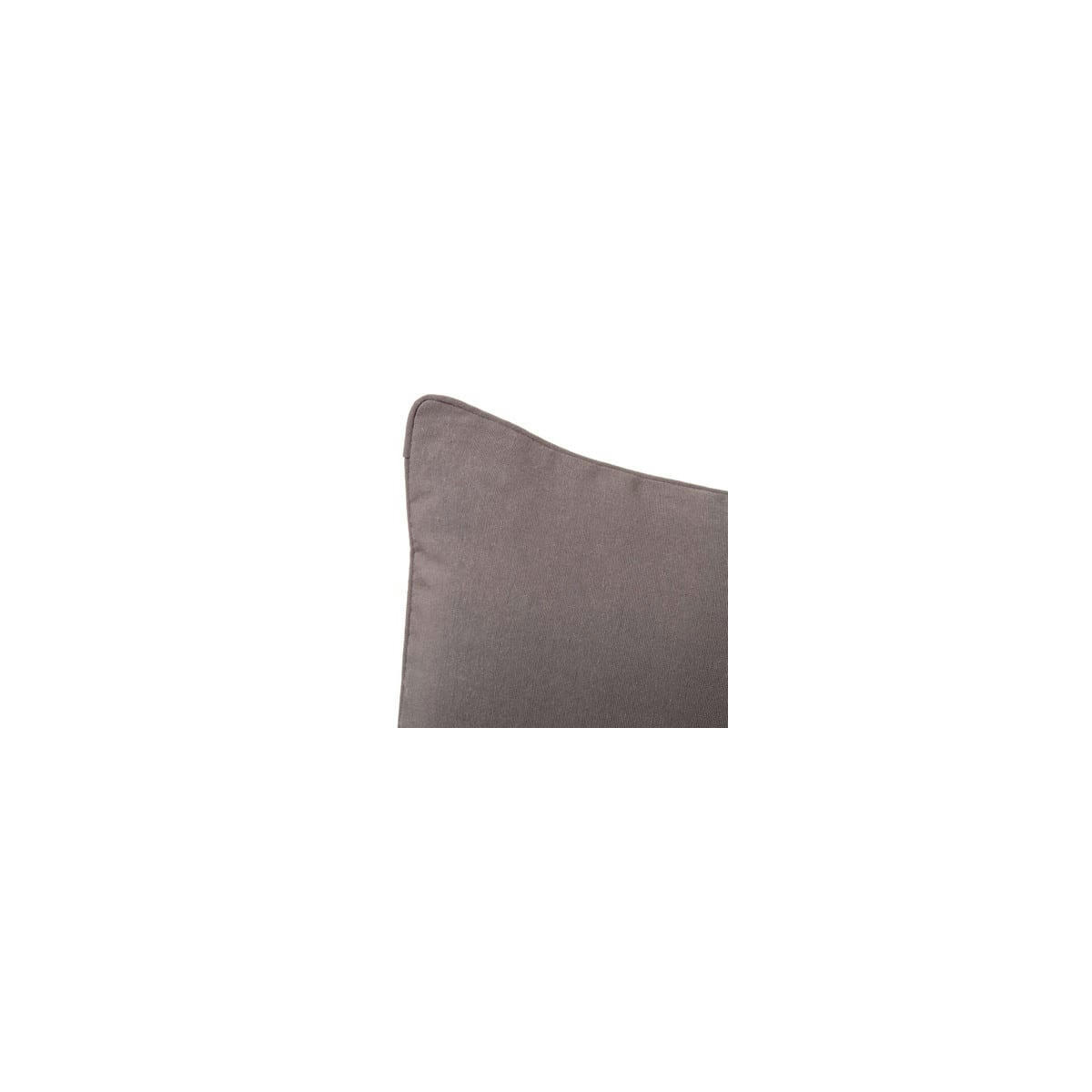 - Coussin carré coton et polyester gris - 45x45cm