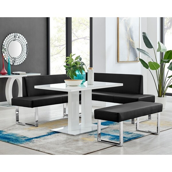 Strick & Bolton Natalia Leather Bench