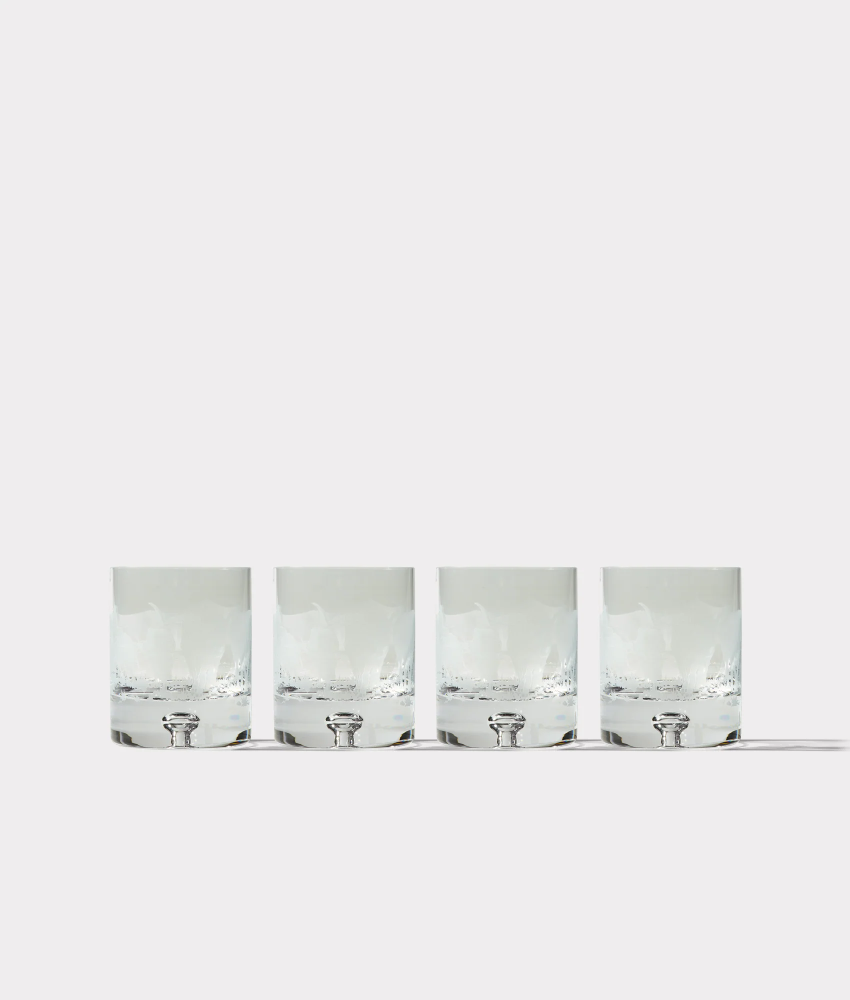 Stampede Whiskey Glasses - Set of Four - Crystal