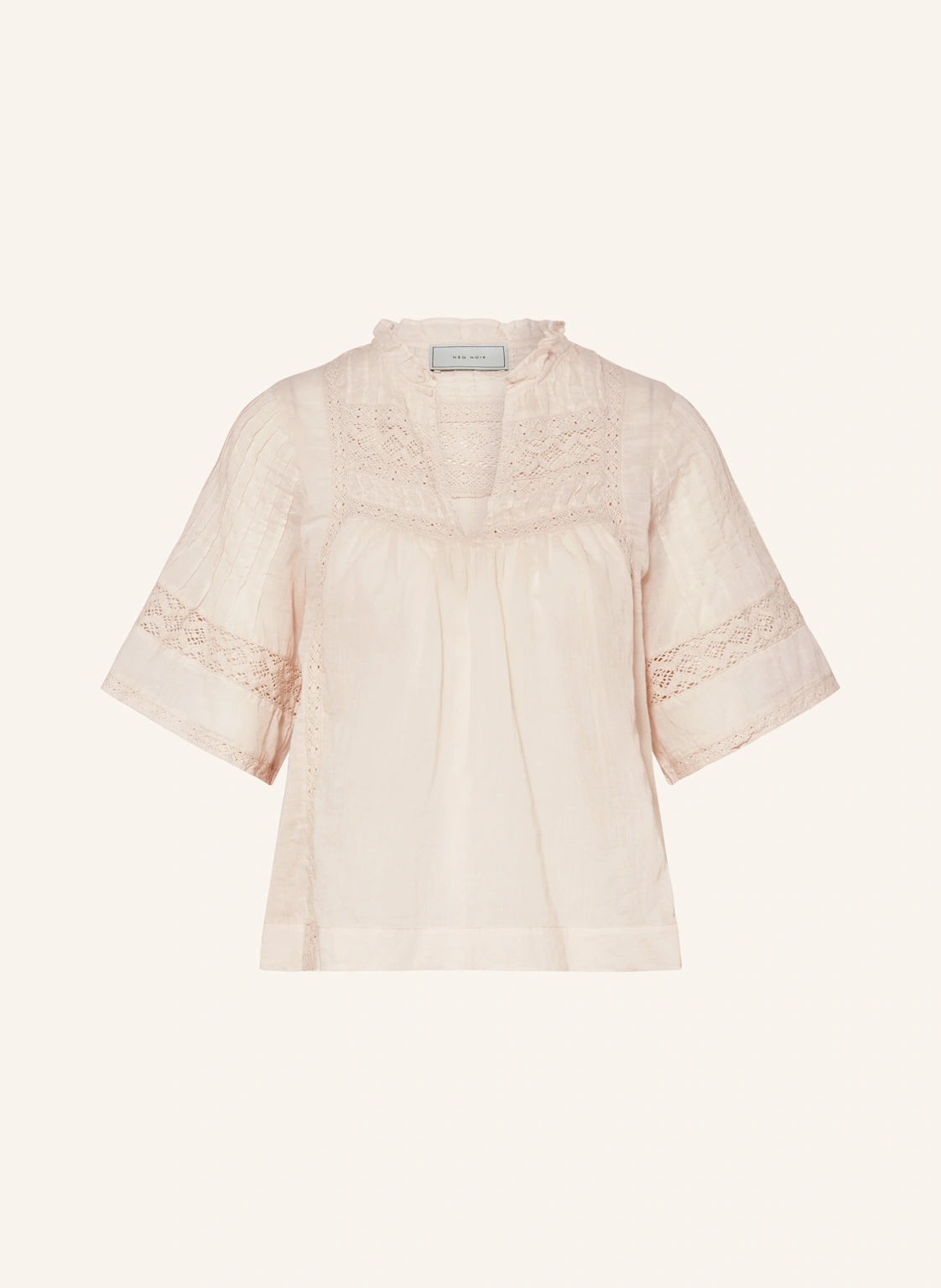 NEO NOIR Blusenshirt SIAMA mit Spitze