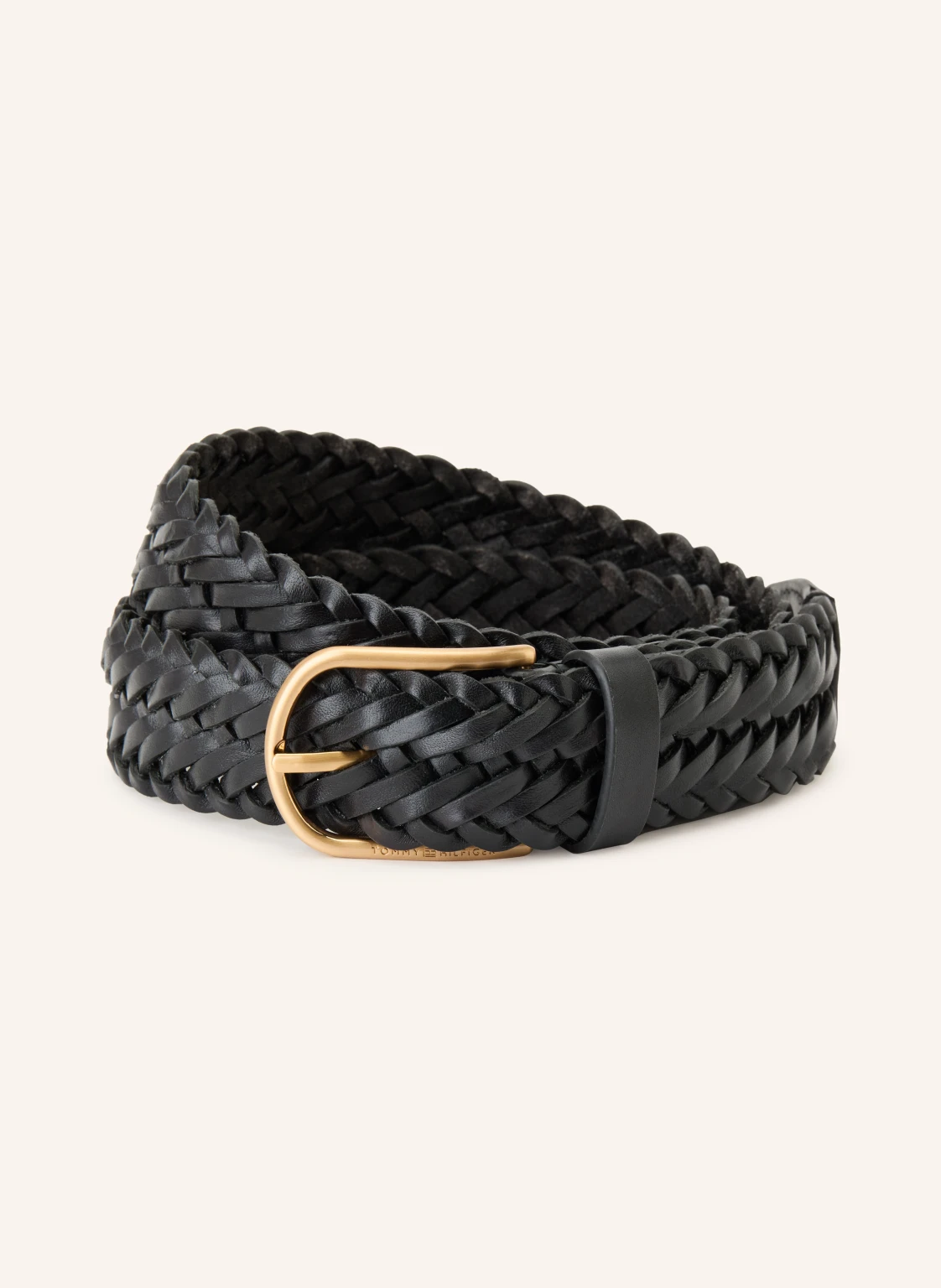 TOMMY HILFIGER Flechtgürtel aus Leder