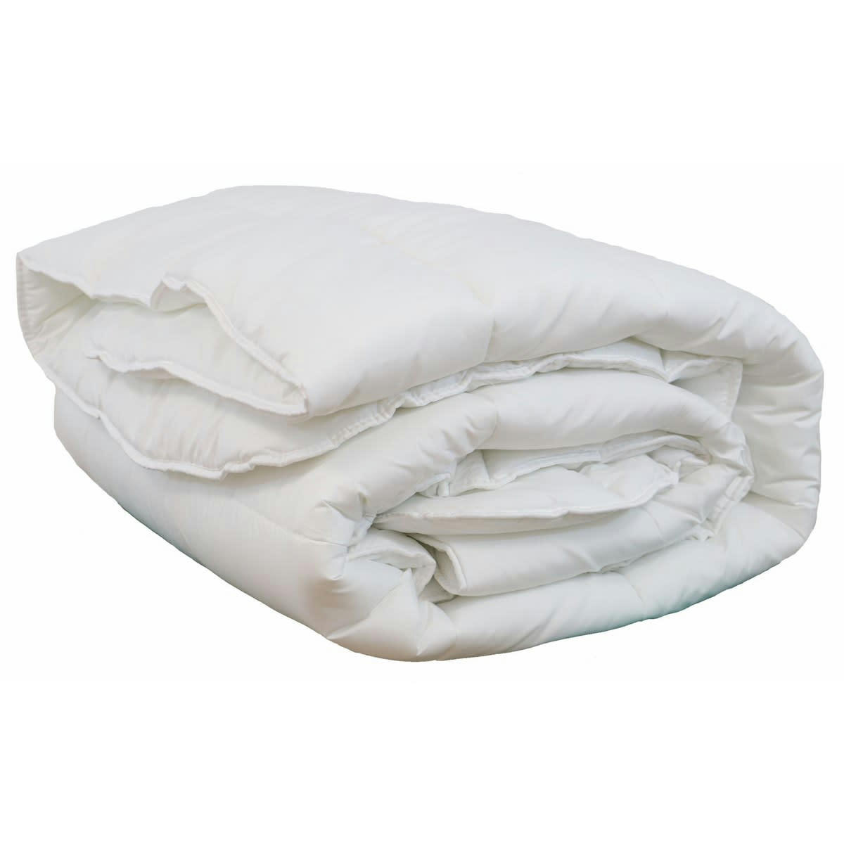 COUETTE OLYMPE - Couette blanche 550gr hiver en polyester blanc 220x240 cm