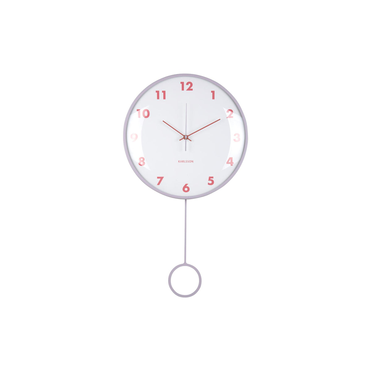 Karlsson wandklok Cheeky Dome - paars - 7.1x35.5x61.5cm