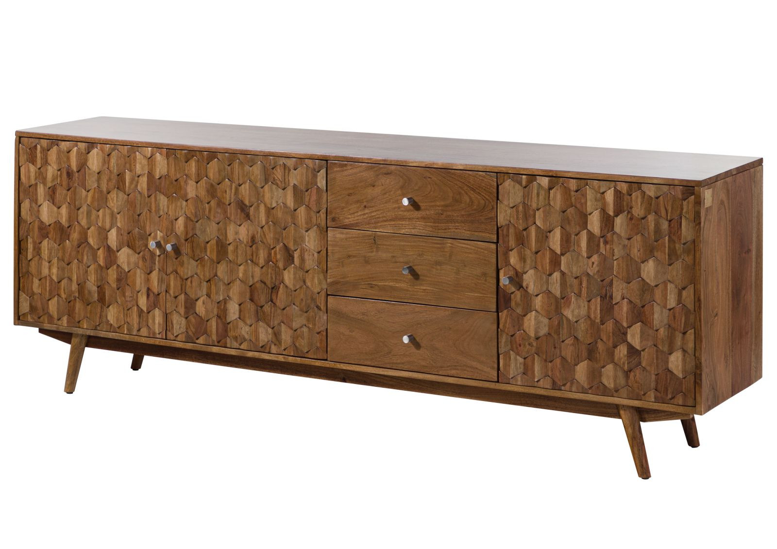 MOSAYK Komoda #109 Akacja lakierowana 210x42x75 cm