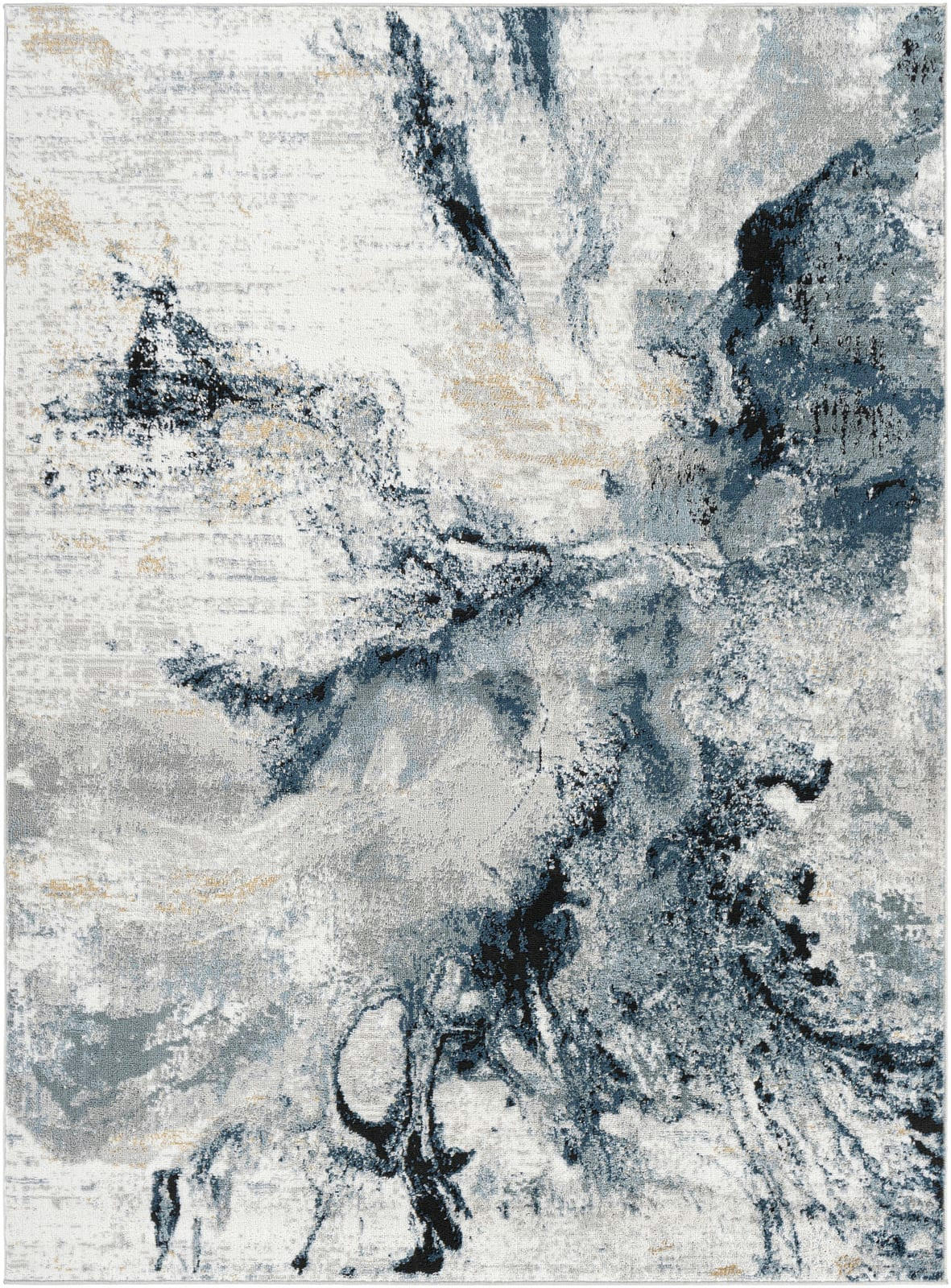 EMMA - Tapis Abstrait Moderne Bleu/Gris 120x170