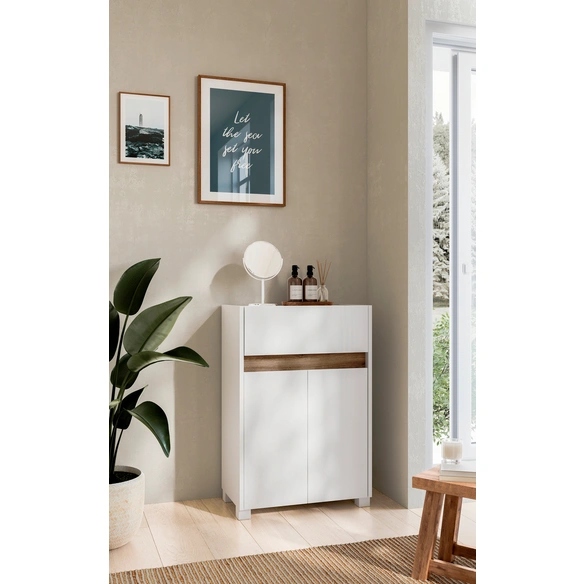 Highboard »Cosmo«, BxH: 57 x 164,5 cm, weiß