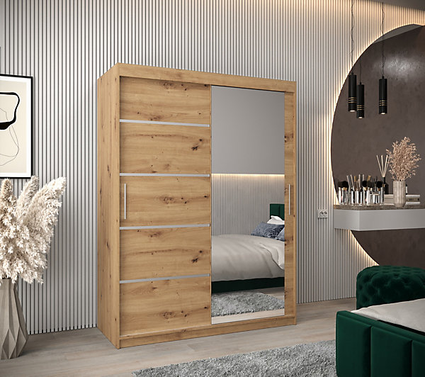 Armoire Verona 2 a portes coulissantes H. 200 x L. 150 x P. 62 2 portes