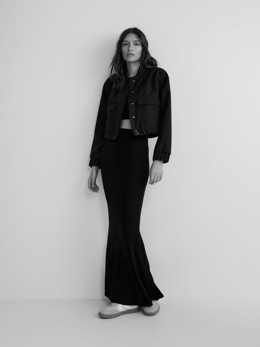 Viscose Rich Jersey Skirt