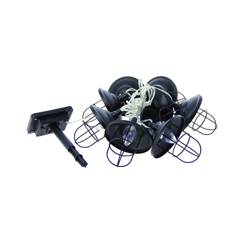 Guirlande lumineuse LED métal noir 3000 K 5 m 10 x 1 W XANLITE